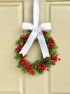 🔥Christmas Specials – Save 30%/🌲Christmas Boxwood Berry Candle Wreath