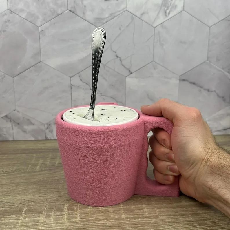 🎁TikTok Last Day Sale - 70% OFF🎉The Ultimate Ice Cream Pint Holder🍦Keep Your Hands Cozy & Your Ice Cream Cold! 🍨