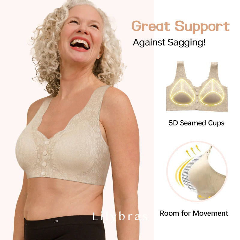 🎁LAST DAY 45% OFF🎁New Arrivals Front Closure Zero Feel Lace Full Coverage Bra