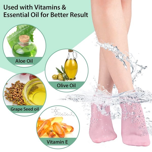 💥LAST DAY SALE 50% OFF💥Foot Spa Moisturizing Exfoliating Silicone Socks⚡BUY 3 GET 1 FREE