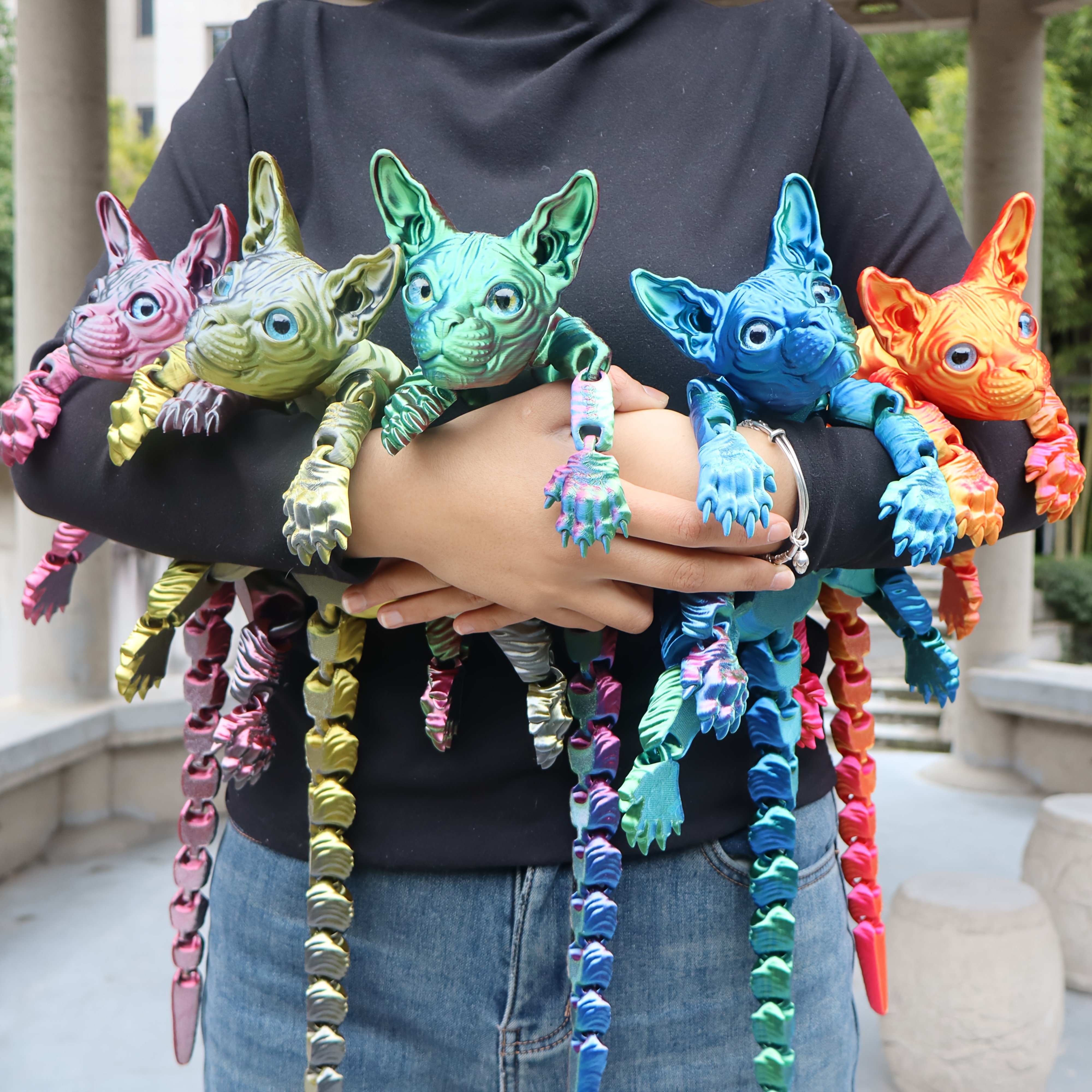 🎁TikTok Last Day Sale - 70% OFF🔥23cm/9.06inch 3D Printed Articulated Cat Figure