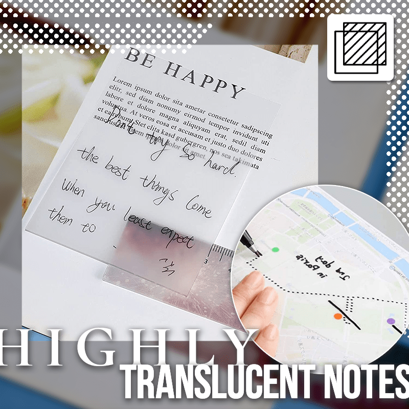 (🎄Christmas Big Sale -50% OFF)Magic Translucent Sticky Notes