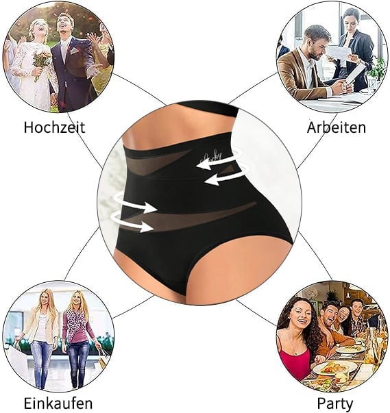 🔥Letzter Tag 49% Rabatt🎉4er-Pack Taillenhoher Shaping-Slip