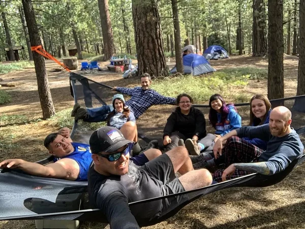🔥Last Day Sale 60% OFF-Multi-Person Hammock- Patented 3 Point Design