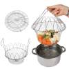 (🎄Christmas Promotion--48%OFF)Multifunctional Stainless Steel Folding Frying Basket(🔥BUY 2 GET 1 FREE)