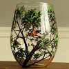 Four Seasons Tree Wine Glasses - Hand Painted Art
