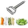 Multifunctional vegetable peeler made of stainless steel