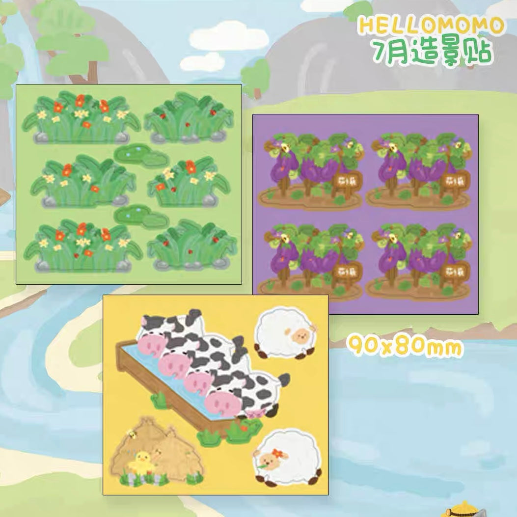 Make Your Own Farm Sticker Scene