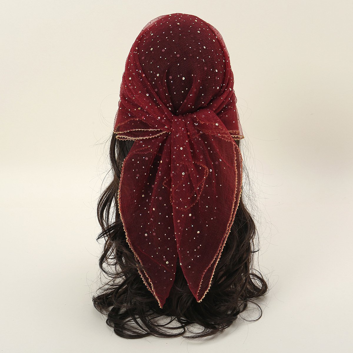 🎁Last Day Sale - 70% OFF🔥Women's Glitter Decor Head Scarf