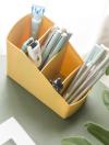 Solid Color Multi-grid Pen Holder 1pc