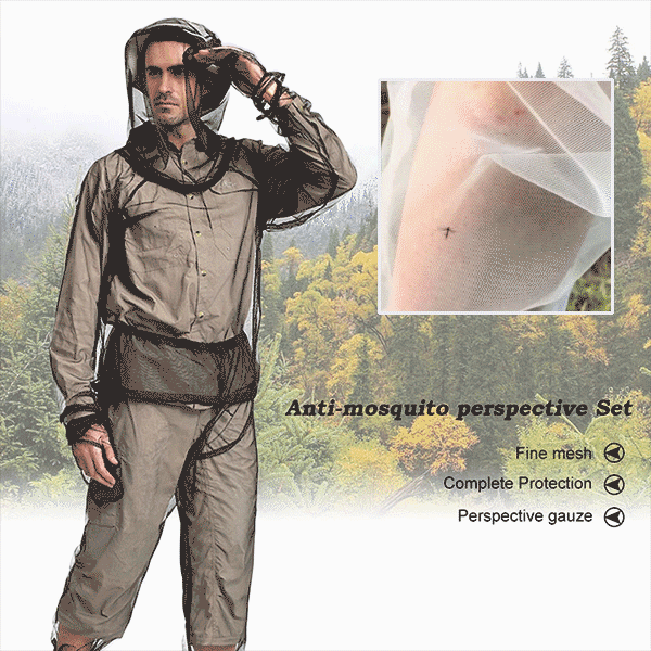 🎁TikTok Last Day Sale - 70% OFF🎉Outdoor Bug Wear Anti Mosquito Suit Jacket Mitts Pants Socks Net Yarn Mesh Cloth