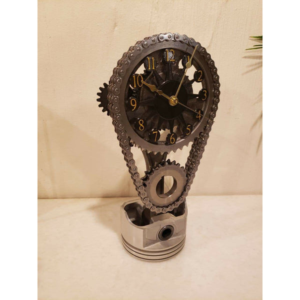 🎉LOWEST PRICE IN HISTORY🎉 CHEVY SMALL BLOCK TIMING CHAIN CLOCK, MOTORIZED, ROTATING.