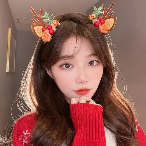 (🎅EARLY CHRISTMAS SALE - 48% OFF) Reindeer Antlers Xmas Hair Clip ⚡ BUY 4 GET EXTRA 10% OFF