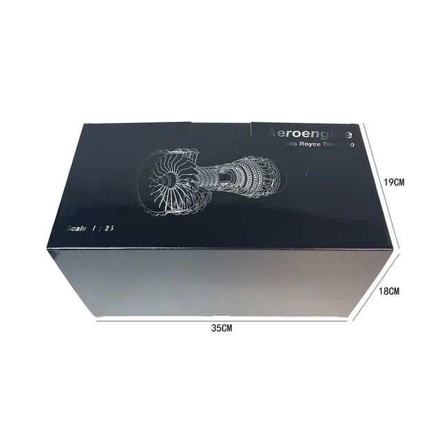 ✈️1/25 Simulation Aircraft Turbojet Engine Rotatable Model