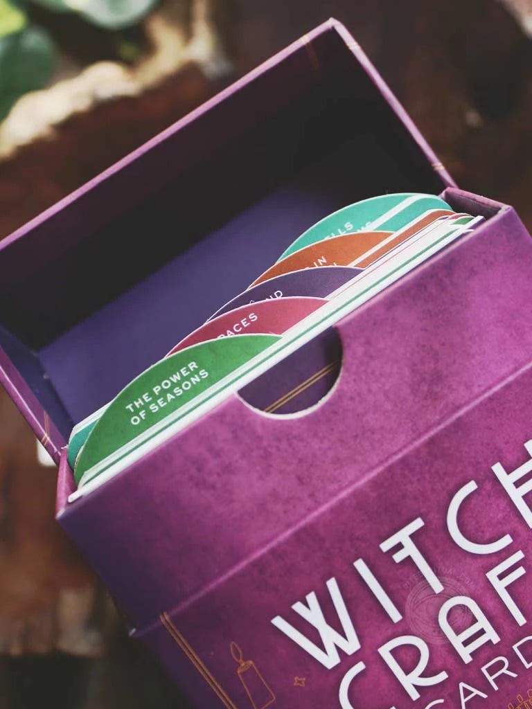 🔥LAST DAY 50% OFF-🔮Witchcraft Cards (60 Spellbinding Recipes, Charms, Sabbats & Magicks)