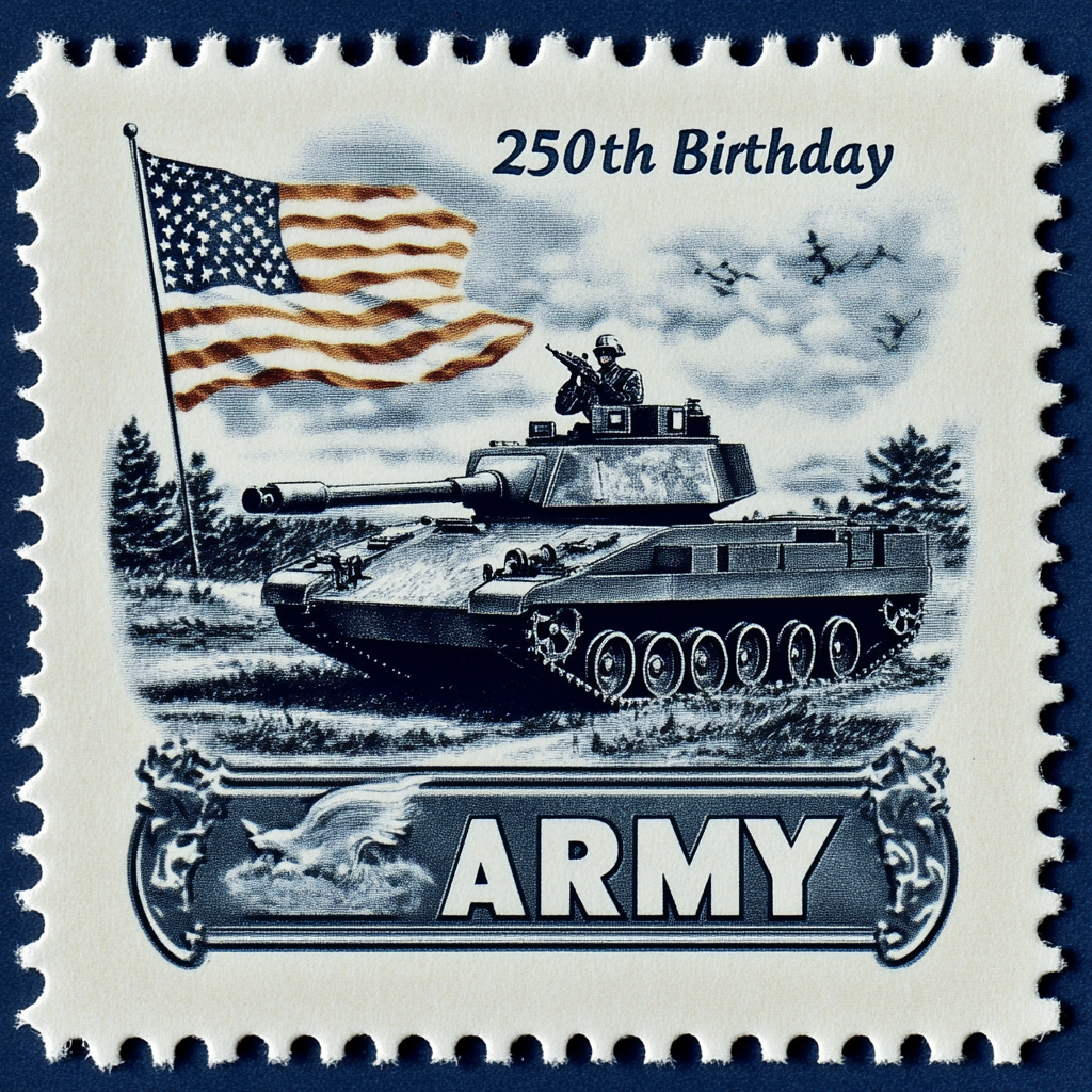 U.S. Army 250th Birthday Commemorative Stamp Set