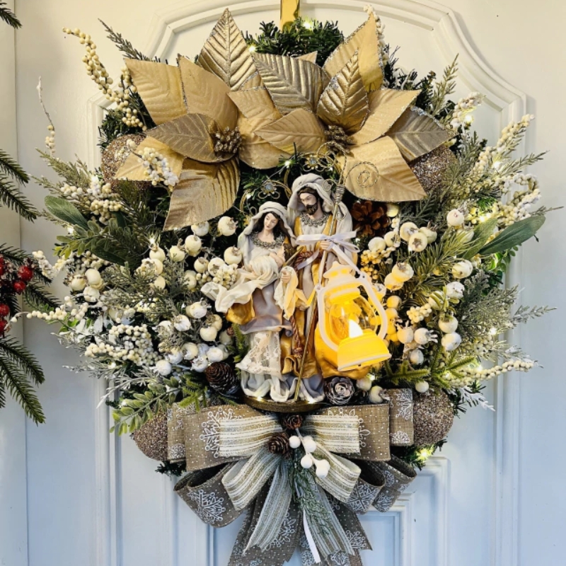 🔥Limited-time flash sale-Holy Family Wreath Decorations