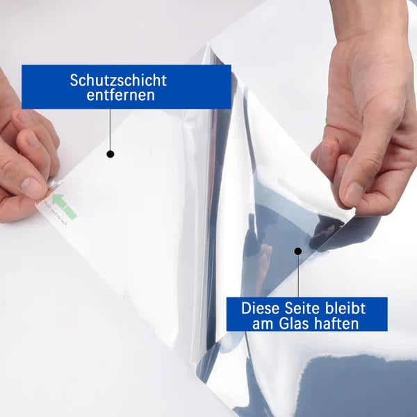 🔥100 % Sichtschutz, Sonnenschutz, Anti-UV-reflektierende Fensterfolie