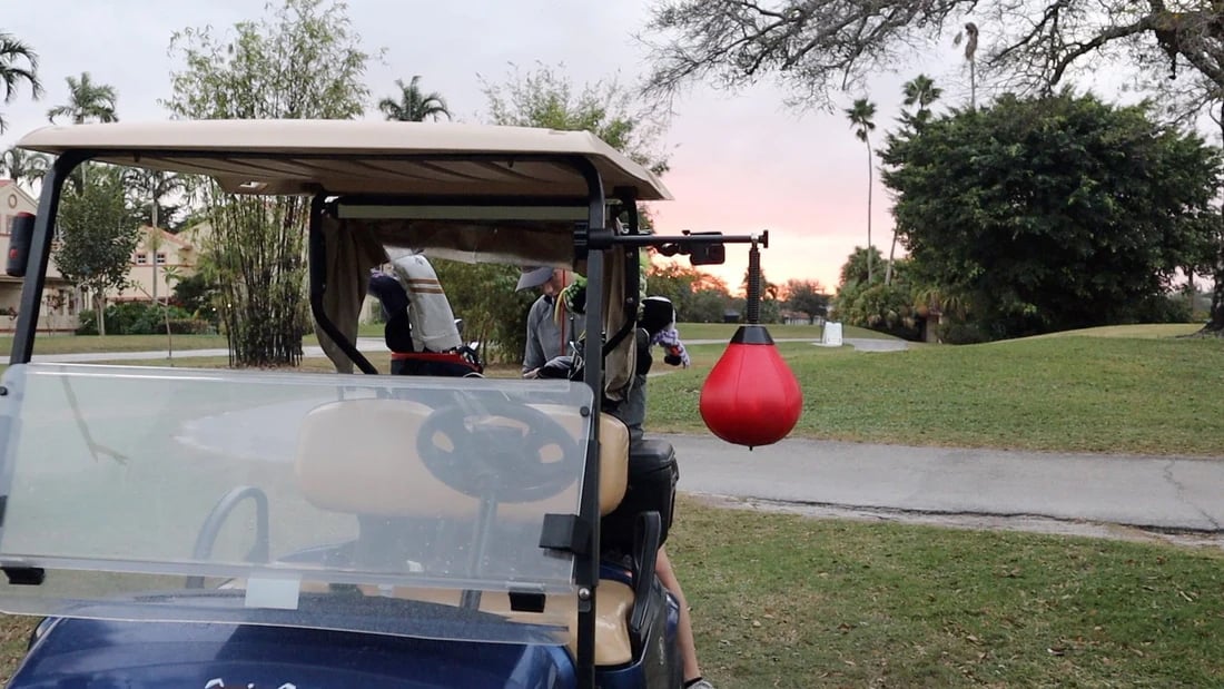 🏌️‍♂️ Golf Cart Punching Bag – The Ultimate On-Course Stress Reliever