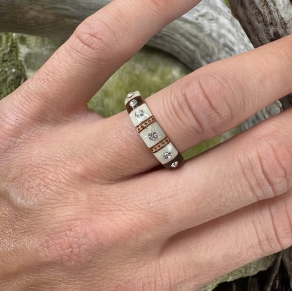 🔥LAST DAY 49% OFF—💍Hand Carved Antler Ring 🌏Made From Natural Shed Antlers