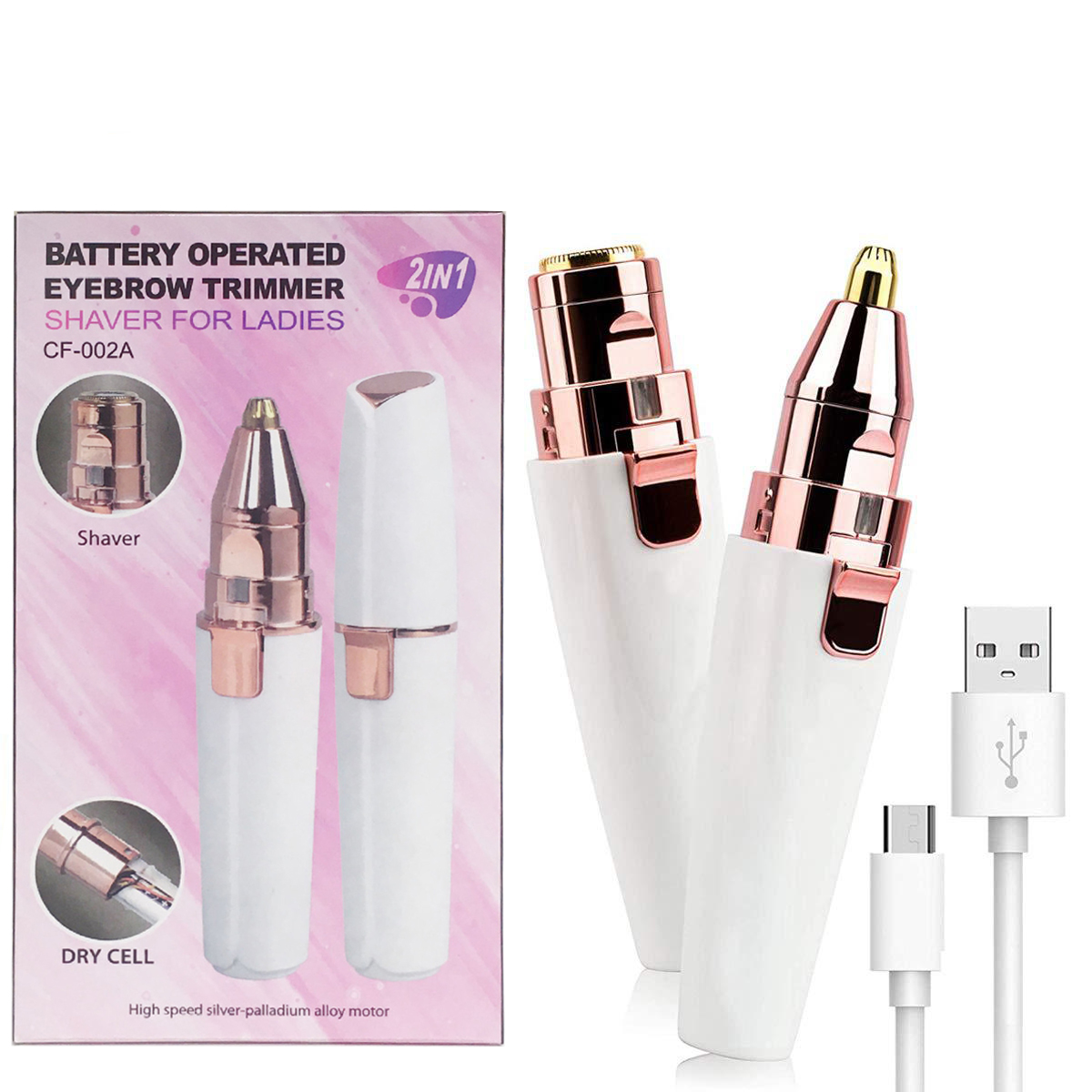 ⏰LAST DAY SALE 50% OFF💥2-in-1 Women's Eyebrow and Facial Hair Removal Device