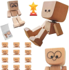❤️Shaking Feet Wooden Doll with 12PCS Magnetic Expressions
