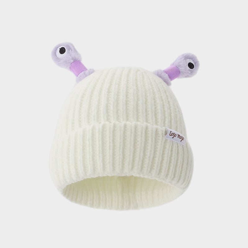 🔥Last Day Promotion - 70% OFF🎁Winter Parent-Child Cute Glowing Little Monster Knit Hat👽