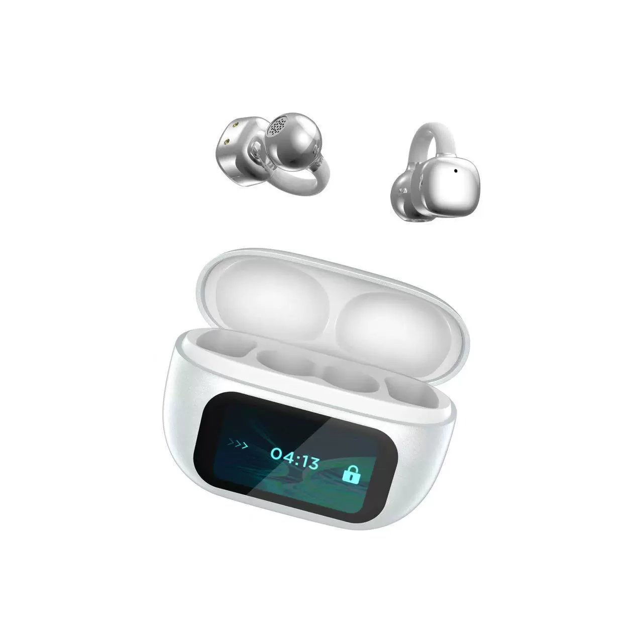 🔥Bluetooth-Kopfhörer mit Ohrclip und Touchscreen