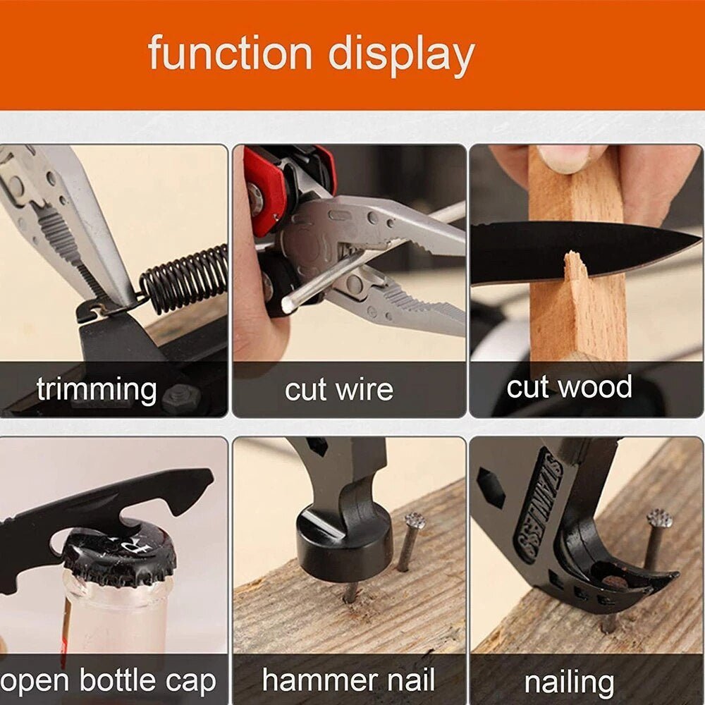 🔥Limited Time Sale 48% OFF🎉14 in 1 Stainless Steel Multifunctional Hammer Tool-Buy 2 Get Free Shipping