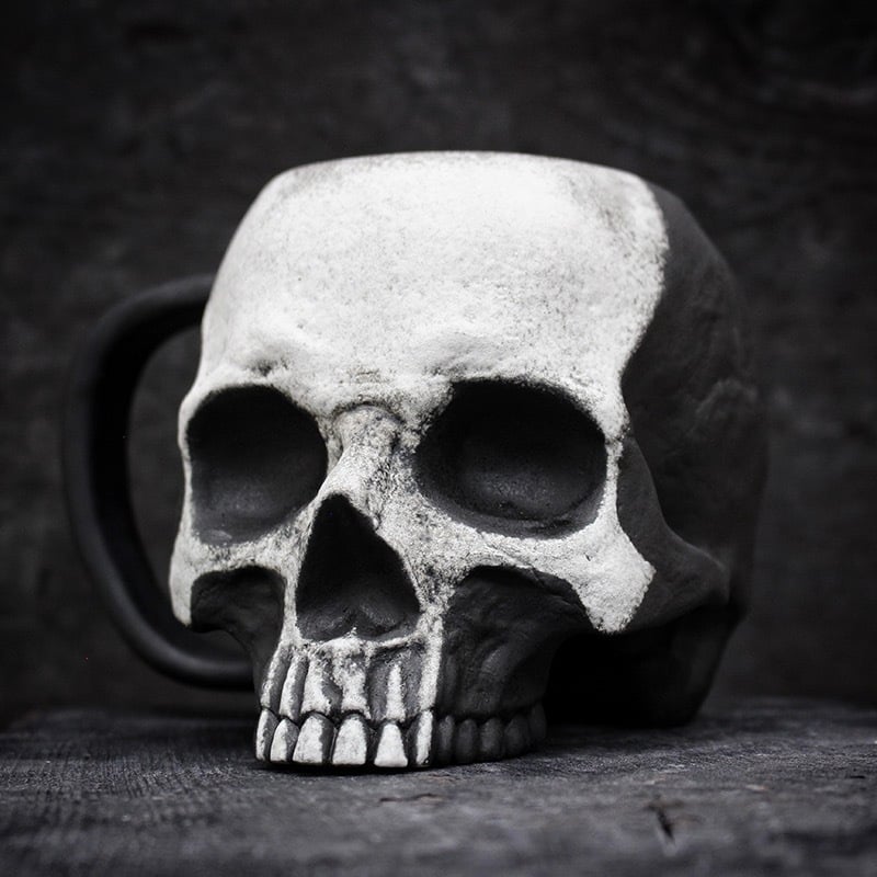 Ghost Gothic Skull Mug