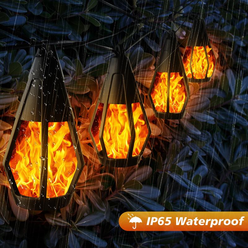 ⏰LAST DAY SALE 50% OFF💥Solar Waterproof Flame Light String