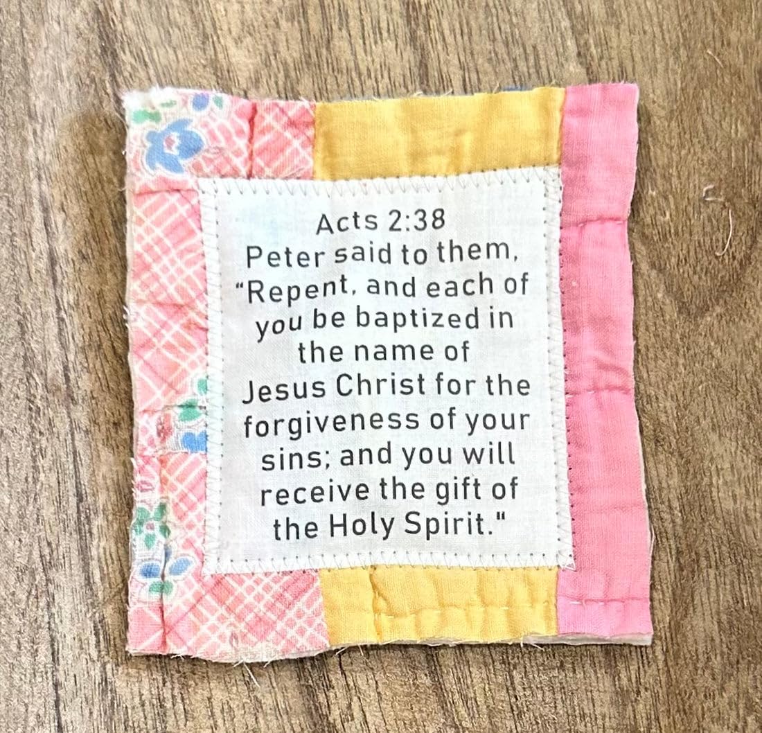 💚Hand-woven Prayer Quilt with Cross Inside - Remembrance Christian Gift (Prayer Quilt🥰)