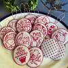 (🌲Early Christmas Sale- 49% OFF) Jolly and Bright Hand Embroidery Christmas Ornaments kit