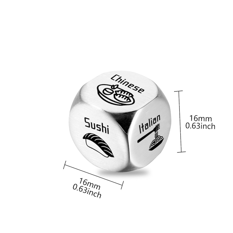 🎁LAST DAY 65% OFF🔥 Food Decision Engraved Dice Set for Foodies (BUY 2 FREESHIPPING)