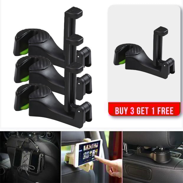(🔥LAST DAY PROMOTION - SAVE 70% OFF) Car Seat Rear Hook with Mobile Phone Holder-BUY 5 GET 3 FREE & FREE SHIPPING