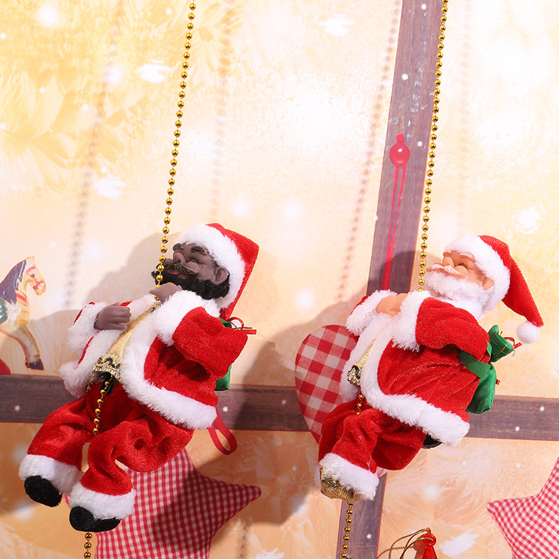 (🎅EARLY CHRISTMAS SALE - 50% OFF)Electric Climbing Santa Claus Musical Toys