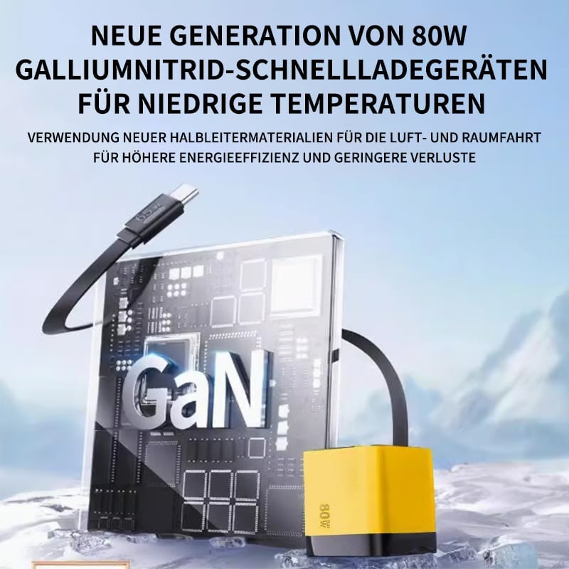 🔥Letzter Tag 49% Rabatt⚡3‑in‑1 GaN‑Schnellladegerät (80 W)