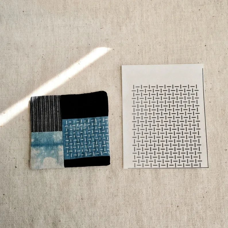 🔥Beginner-Friendly - 🪡Visible Mending Transfer Sashiko Pattern