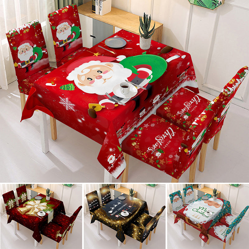 🎅CHRISTMAS SALE-49% OFF🎅 Christmas Tablecloth Chair Cover Decoration
