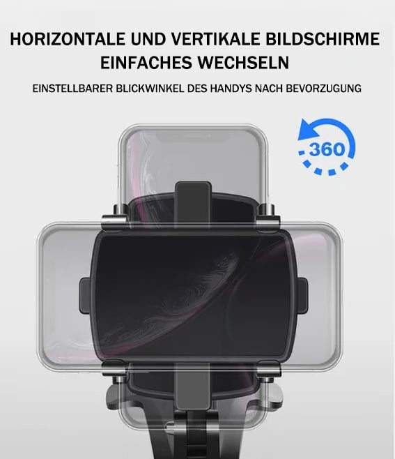🏆2025 Neuankömmling 360-Grad-drehbare Handyhalterung fürs Armaturenbrett im Auto