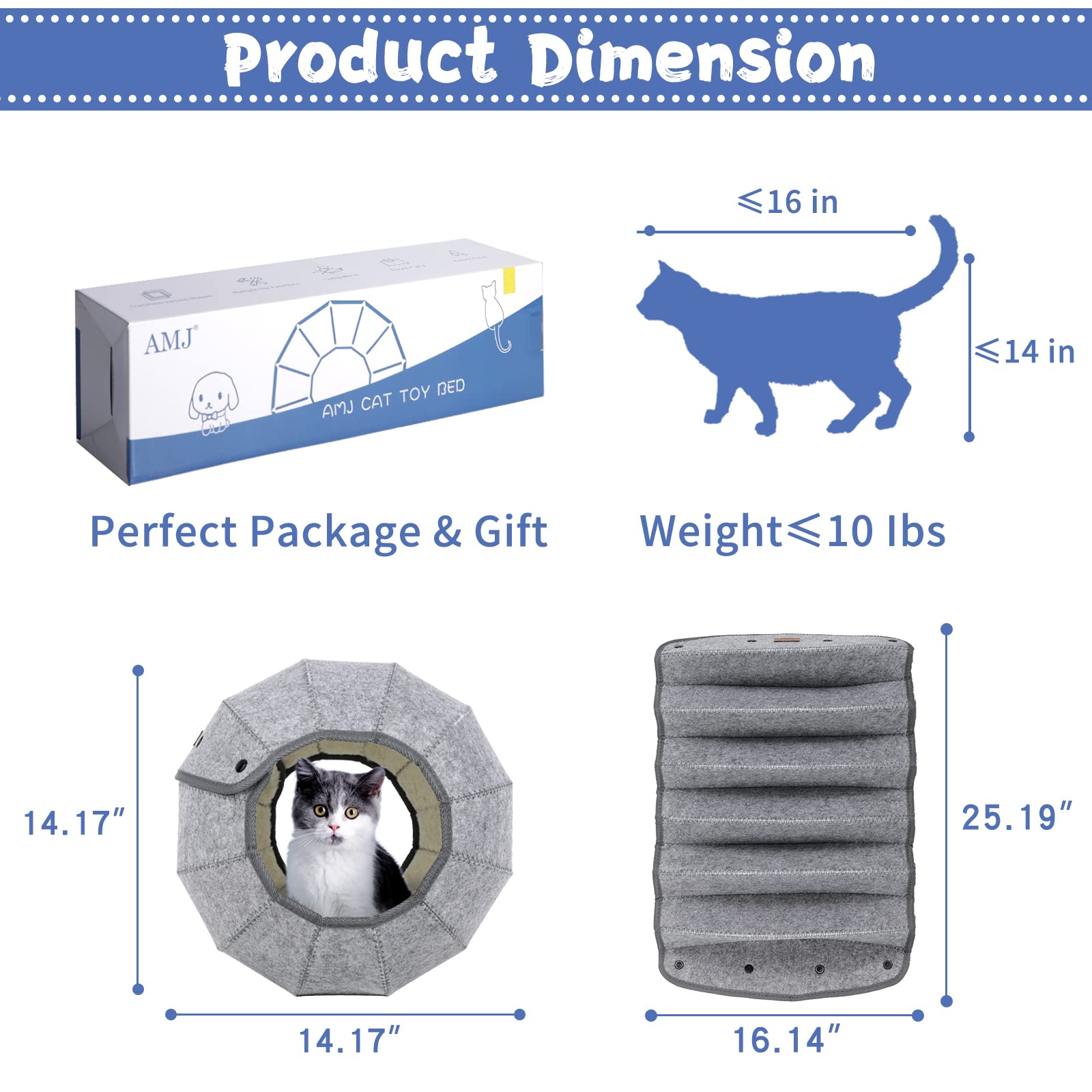 8-in-1 cat tunnel bed