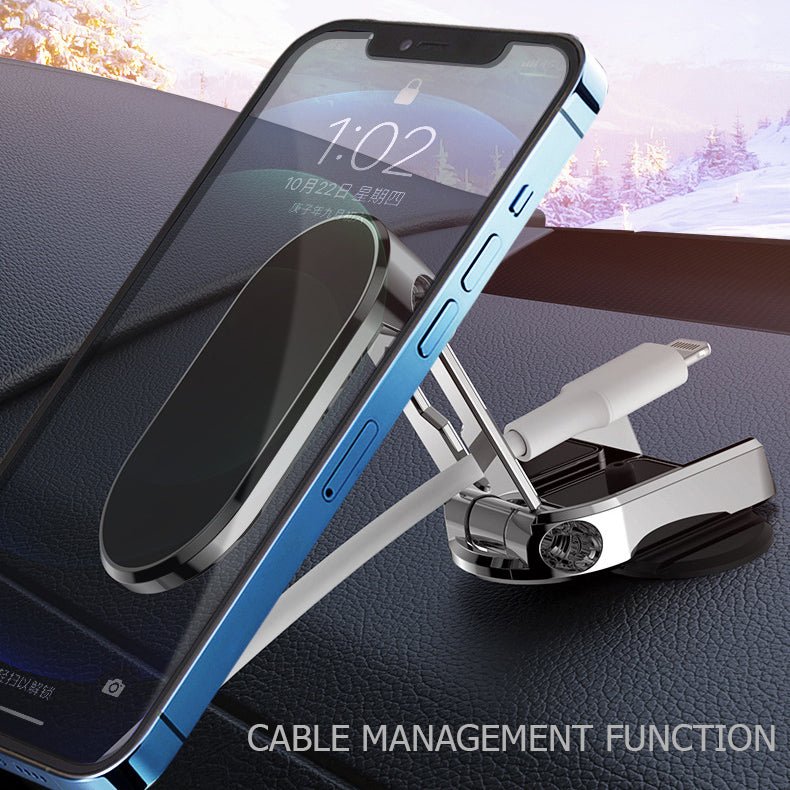 (🔥Last Day Promotion- SAVE 49% OFF) 2022 New Alloy Folding Magnetic Car Phone Holder - BUY 2 GET 1 FREE