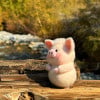 💖Cute Handmade Felt Pig