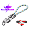 🔥Heißer Verkauf - 49% Rabatt⚡240W Lanyard Schnellladekabel mit Diebstahlsicherung