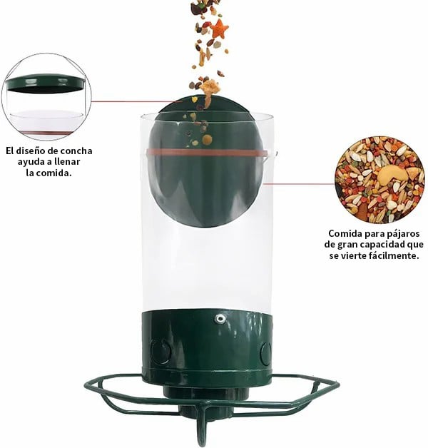 (🔥Promoción Del Último Día 49%OFF🔥)Comedero Para Pájaros A Prueba De Ardillas(Compra 2 Envío Gratis)