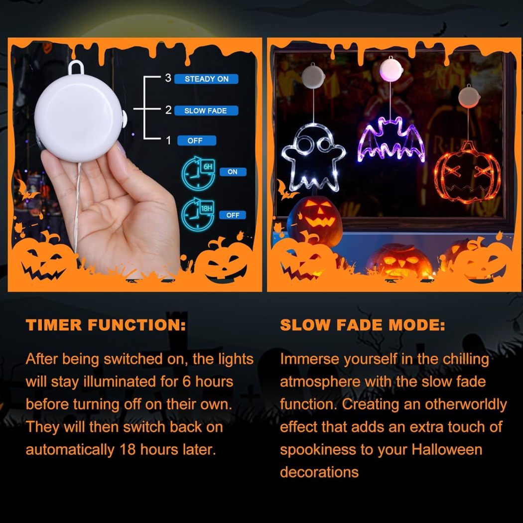 🎃LAST DAY SALE 50% OFF👻Halloween Window Lights with Suction Cup