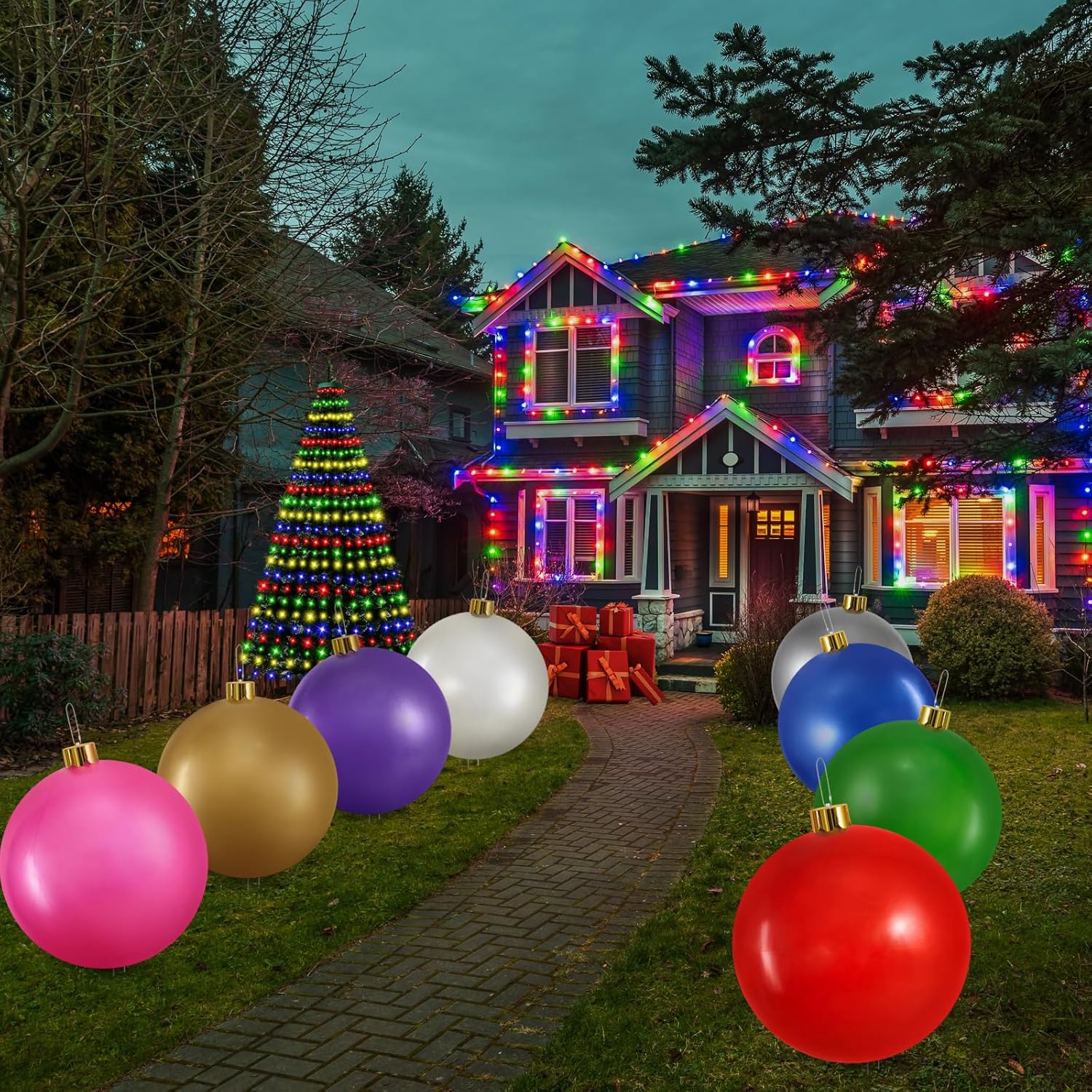 🔥Last Day Promotion 48% OFF-🎁-Oversized Inflatable Christmas Ball Decoration🎈