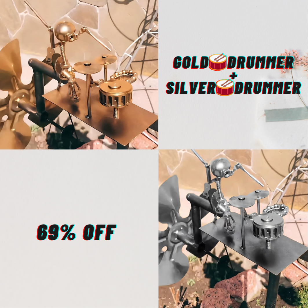 🔥Father's Day Sale 70% Off🥁Handmade Metal Rock Band Windmill🎁
