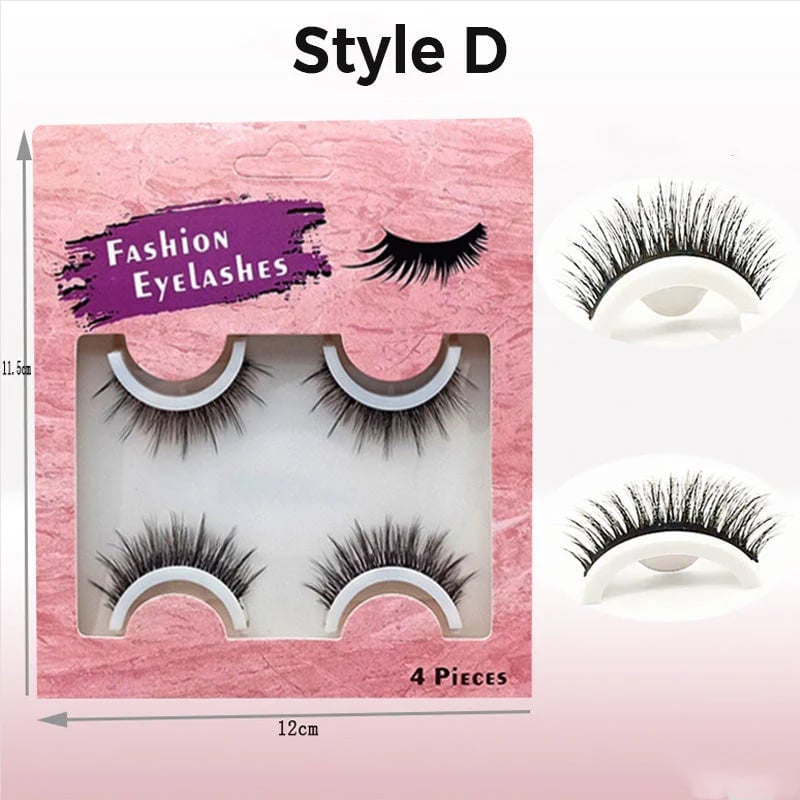 🔥BUY 1 GET 1 FREE ! 🔥2 Pairs Reusable Long Self Adhesive Eyelashes