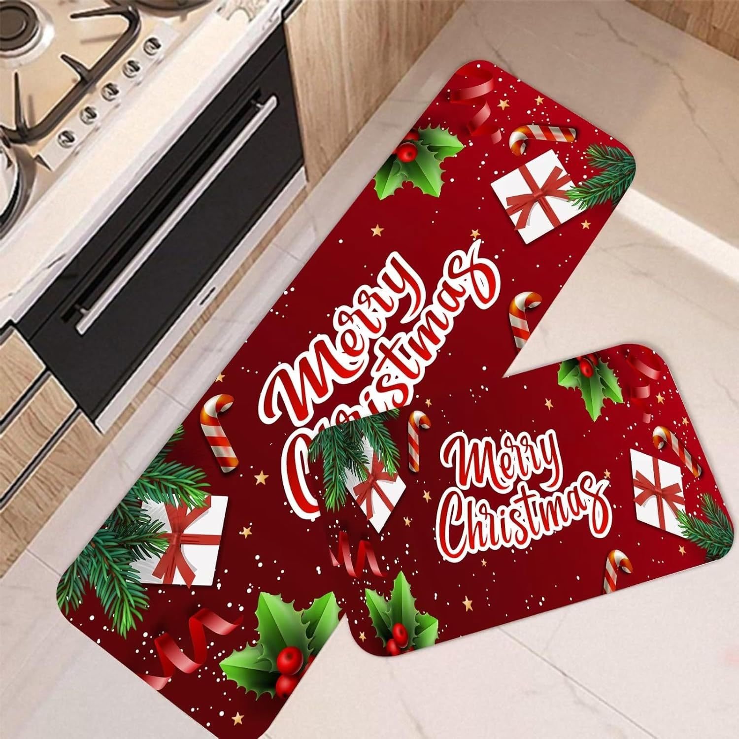 (🔥Last Two Hours 49% OFF) Christmas Themed Kitchen Mat